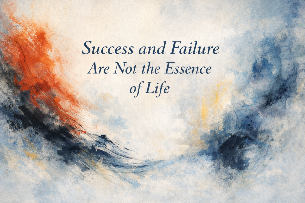 Success and Failure Are Not the Essence of Life - abstract artwork about life beyond success and failure, expressing deeper meaning and inner truth